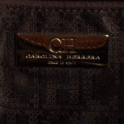 Pre Owned CH Carolina Herrera Brown Leather Hobo