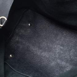 مملوكة مسبقًا CH Carolina Herrera Black Monogram Embossed Leather Shopper Tote