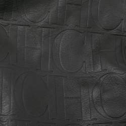 Pre Owned Carolina Herrera Green Monogram Leather Matryoshka Tote