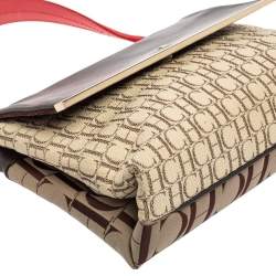 مملوكة مسبقًا CH Carolina Herrera Multicolor Monogram Coated Canvas and Leather Top Handle Bag