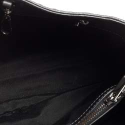 Pre Owned Carolina Herrera Dark Grey Micro Quilted Leather Chain Tote