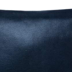 Pre Owned حقيبة كتف سي أتش كارولينا هيريرا جلد أزرق كحلي بسلسلة وقلاب 