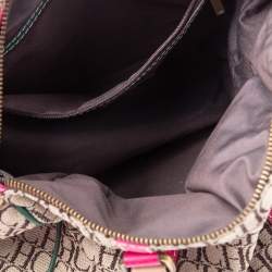CH Carolina Herrera Multicolor Signature Canvas And Leather Andy Boston Bag