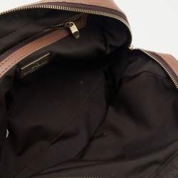 CH Carolina Herrera Brown Leather And Suede Chain Satchel