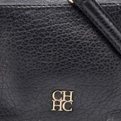 مملوكة مسبقًا حقيبة كروس سي أتش كارولينا هيريرا جلد أسود 