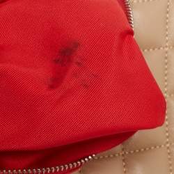 مملوكة مسبقًا CH Carolina Herrera Beige Quilted Leather Flap Shoulder Bag