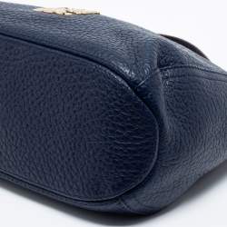 Pre Owned CH Carolina Herrera Blue Leather Chain Tassel Crossbody Bag