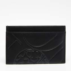 CH Carolina Herrera Black Leather Card Holder