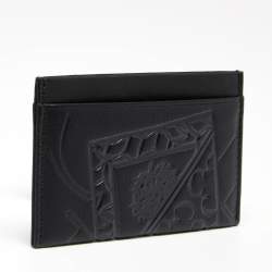 CH Carolina Herrera Black Leather Card Holder