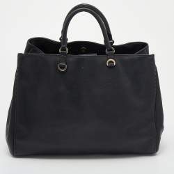 Pre Owned CH Carolina Herrera Black Leather Tote