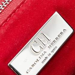 Pre Owned CH Carolina Herrera Black Leather Tote