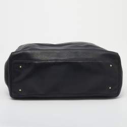 Pre Owned CH Carolina Herrera Black Leather Tote
