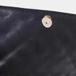 مملوكة مسبقًا CH Carolina Herrera Black Quilted Leather Flap Chain Shoulder Bag