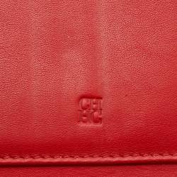 مملوكة مسبقًا CH Carolina Herrera Black Leather Tri Fold Wallet