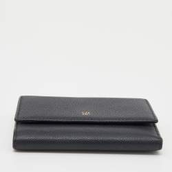 مملوكة مسبقًا CH Carolina Herrera Black Leather Tri Fold Wallet
