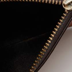 مملوكة مسبقًا CH Carolina Herrera Brown Leather Coin Purse