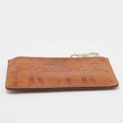 مملوكة مسبقًا CH Carolina Herrera Brown Leather Coin Purse