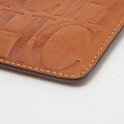مملوكة مسبقًا CH Carolina Herrera Brown Leather Coin Purse