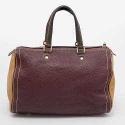 Pre Owned CH Carolina Herrera Multicolor Leather Large Andy Boston Bag
