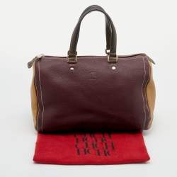 Pre Owned CH Carolina Herrera Multicolor Leather Large Andy Boston Bag