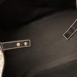 مملوكة مسبقًا CH Carolina Herrera Beige/Brown Monogram Canvas And Leather Shopper Tote