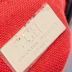 مملوكة مسبقًا CH Carolina Herrera Black Leather Bow Shoulder Bag