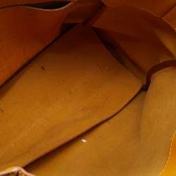 مملوكة مسبقًا CH Carolina Herrera Yellow Leather Shopper Tote