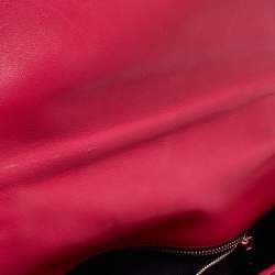 Pre Owned حقيبة كتف سي أتش كارولينا هيريرا جلد زرقاء مبطنة بقلاب