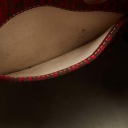 Pre Owned حقيبة يد توتس سي أتش كارولينا هيريرا اندي جلد منقوش مونوغرامي أوف وايت 