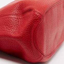 Pre Owned CH Carolina Herrera Red Leather Tassel Hobo