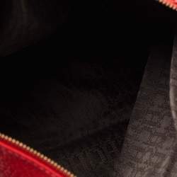 Pre Owned CH Carolina Herrera Red Leather Tassel Hobo