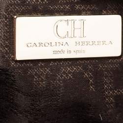 Pre Owned CH Carolina Herrera Red Leather Tassel Hobo