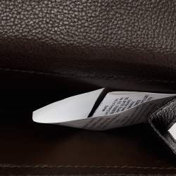 Pre Owned CH Carolina Herrera Brown/Yellow  Monogram Coated Canvas and Leather Matryoshka Padlock Tote