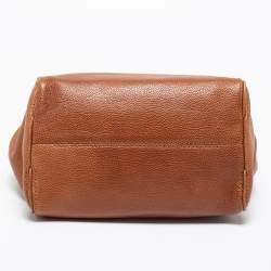 Pre Owned حقيبة يد توتس سي إتش كارولينا هيريرا اديجو جلد بني