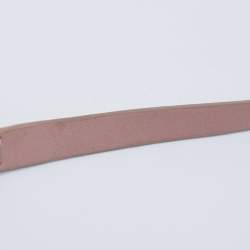 Pre Owned CH Carolina Herrera Pink Embossed Leather Flap Top Handle Bag