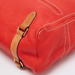 Pre Owned حقيبة يد توتس سي أتش كارولينا هيريرا جلد أحمر 