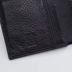 CH Carolina Herrera Black Leather French Continental Wallet