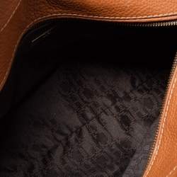 مملوكة مسبقًا CH Carolina Herrera Brown Leather Front Logo Tote