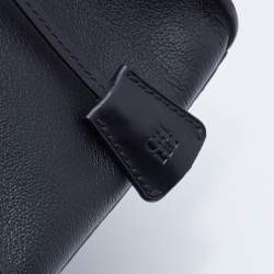 مملوكة مسبقًا حقيبة سي أتش كارولينا هيريرا جلد منقوش أسود بيد علوية