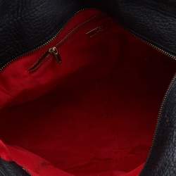 Pre Owned حقيبة يد توتس سي أتش كارولينا هيريرا جلد أسود بشراشيب وبسلسلة