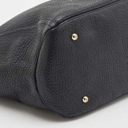 Pre Owned حقيبة يد توتس سي أتش كارولينا هيريرا جلد أسود بشراشيب وبسلسلة