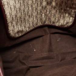 Pre Owned CH Carolina Herrera Tricolor Monogram Canvas and Leather Tote