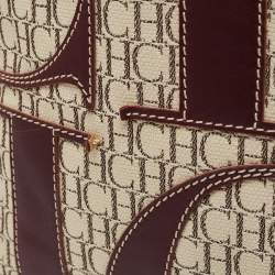 Pre Owned CH Carolina Herrera Tricolor Monogram Canvas and Leather Tote