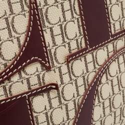 Pre Owned CH Carolina Herrera Tricolor Monogram Canvas and Leather Tote