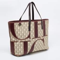 Pre Owned CH Carolina Herrera Tricolor Monogram Canvas and Leather Tote