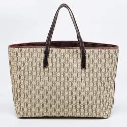 Pre Owned CH Carolina Herrera Tricolor Monogram Canvas and Leather Tote