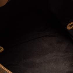 Pre Owned حقيبة يد سي أتش كارولينا هيريرا أودري  جلد منقوش مونوغرامي ذهبي 