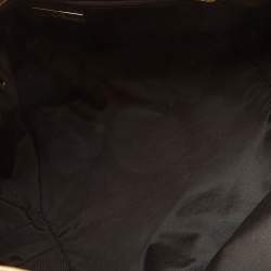 Pre Owned حقيبة يد توتس سي إتش كارولينا هيريرا جلد منقوش مونوغرامي ذهبي بيد بسلسلة