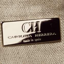 مملوكة مسبقًا حقيبة كتف سي إتش كارولينا هيريرا جلد مونوغرامي بنفسجي