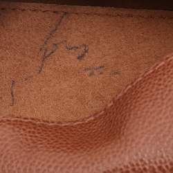 Pre Owned CH Carolina Herrera Brown Leather Minueto Flap Bag